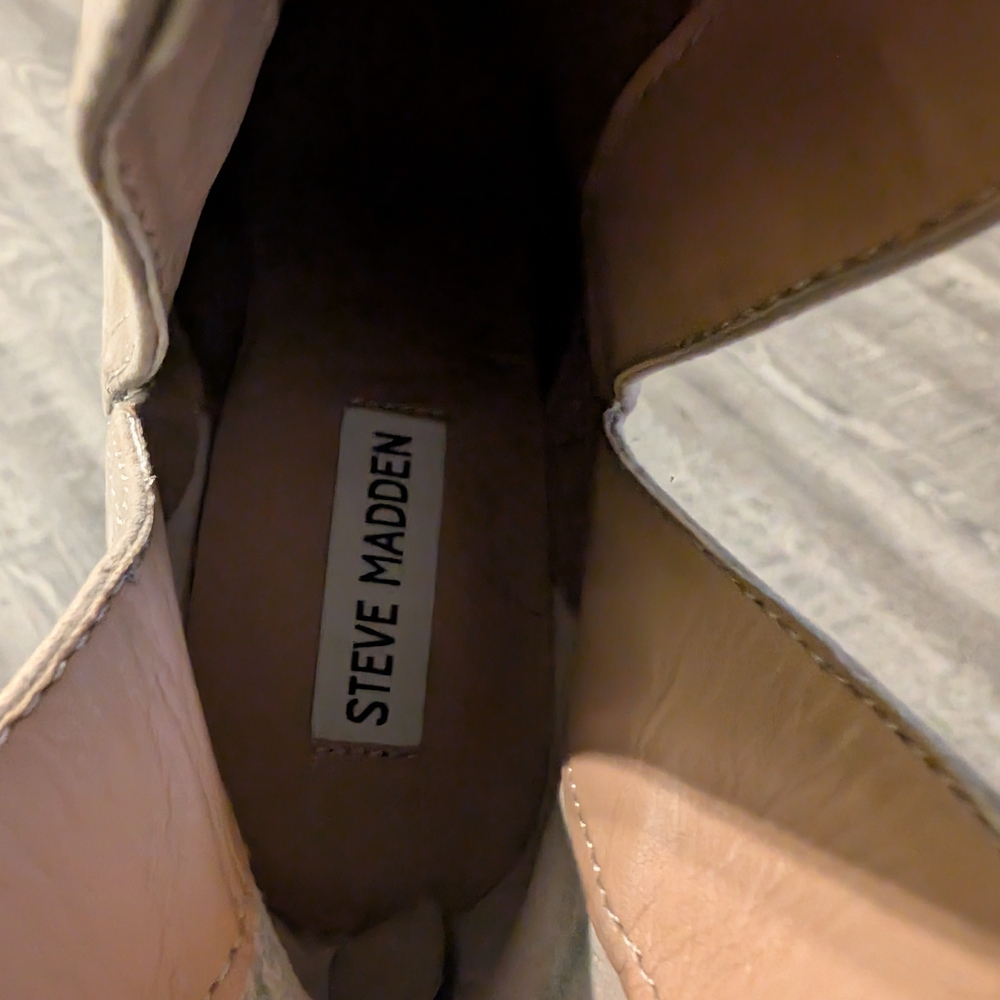 Steve Madden Taupe Suede Ankle Booties - Picture 5 of 7
